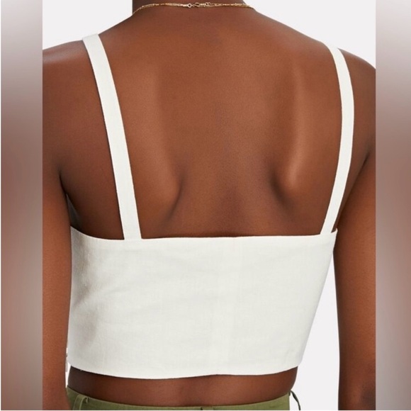 EUC farm rio twist front crop top - Picture 2 of 7